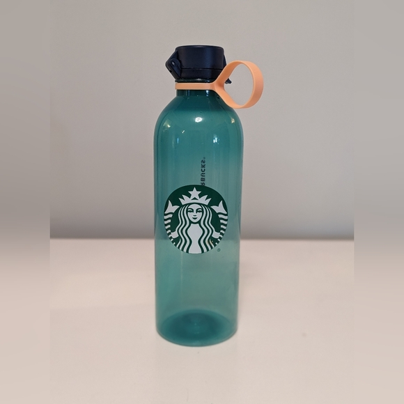 Starbucks Water Bottle Plastic 24 Oz. Green Limited Summer Collection - Picture 1 of 4